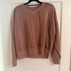 Mono B Mauve Pullover Sweatshirt L Soft Crewneck Cozy Lounge